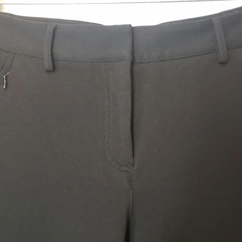 TALBOTS Knit Comfort Stretch Dress Pants Black 8
